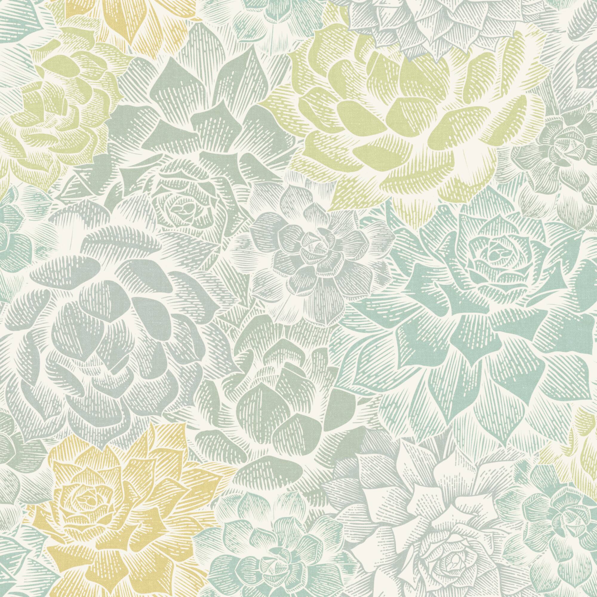RoomMates Mr. Kate Succulent Plant Peel & Stick Wallpaper